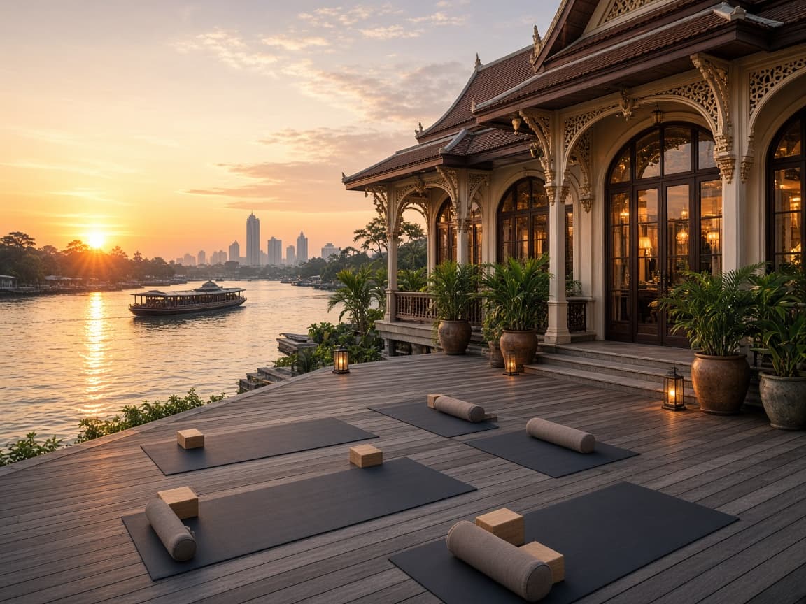 Saffron River House, riverside estate in Riverside, Bangkok